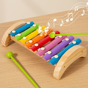 <span class=keywords><strong>Xylophone</strong></span> en bois pour enfants, jouet <span class=keywords><strong>Xylophone</strong></span> pour tout-petits avec 2 maillets en bois, instruments <span class=keywords><strong>de</strong></span> <span class=keywords><strong>musique</strong></span> 8 tons jouets éducatifs Montessori - Product Image 4