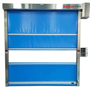 Auto Servo Motor High Speed Smart Door with Vinal Roller Stainless Steel PVC Curtain High Speed Rolling Shutters