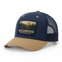 Casquette Trucker à 6 Panneaux avec Logo Brodé Personnalisé, Visière Courbe, Maille Premium de Haute Qualité pour Hommes et Femmes, Design de Marque