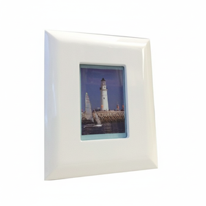 Cornice Fotografica Quadrata in Legno Bianco 100x150mm, Logo Personalizzabile, Esposizione Parzialmente Piatta per Dipinti - Product Image 2