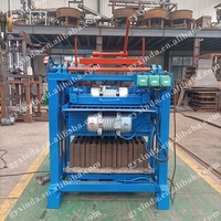 Machine semi-automatique de fabrication de blocs creux en ciment avec moteur, facile à utiliser, certifiée ISO