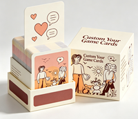 Cartes de conversation personnalisées en papier pour couples avec boîte de rangement et guide pour les soirées romantiques - Jeu amusant pour toute la famille