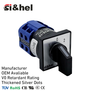 टिकाऊ प्लास्टिक से बने उपकरणों के लिए LW28-10/2 500a 690 बनाम ip21 360 रोटरी स्विच चयनकर्ता - Product Image 1
