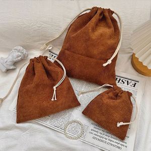 Hot Sale OEM Small Corduroy Fabric <b>Drawstring</b> <b>Pouch</b> Customized Corduroy Gift <b>Pouch</b> for Jewelry - Product Image 6