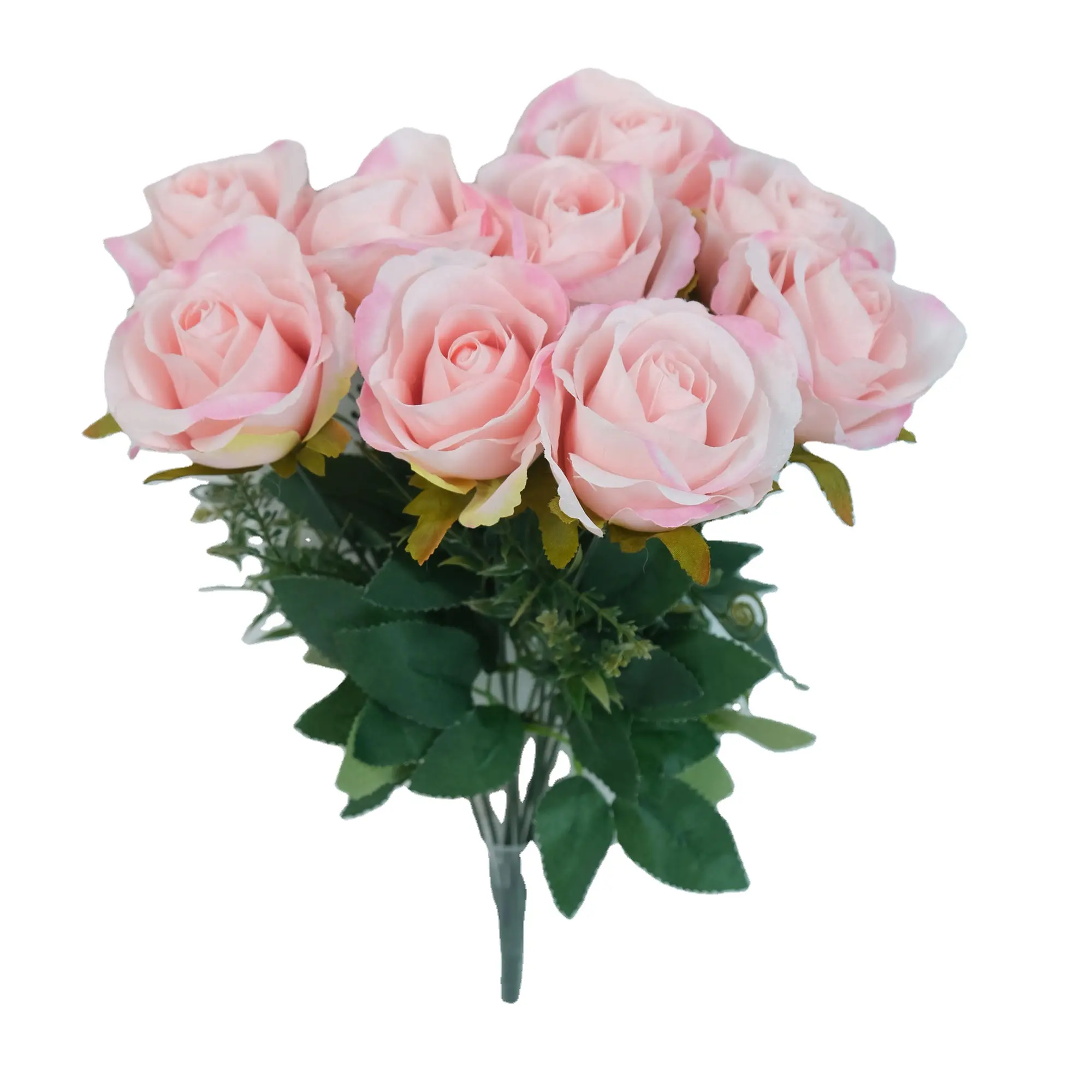 Lusiaflowerシルクローズ造花家の結婚式の装飾的な花のための安い花ホット販売