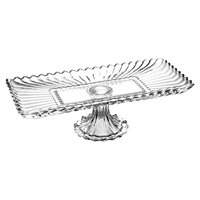 7321LPL King crystal Jeneva assiette rectangulaire pour mariage assiettes de luxe assiette de restaurant plat