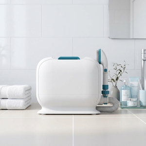 Dispositif de douche intelligent pour personnes âgées handicapées, solution de bain à domicile pour alités avec chauffage 1200W et aspiration pour la récupération - Product Image 1