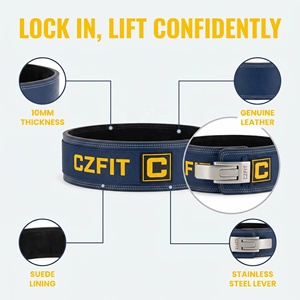 Ceinture de musculation en néoprène, coussin lombaire épaissi, boucle en acier, imperméable, ceinture de musculation personnalisée, douce, résistante, grande taille - Product Image 2