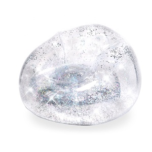 Modern Reclining Foldable Waterproof Portable Outdoor Lounger Inflatable <strong>Air</strong> Glitter Chair <strong>Bed</strong> LED Living Room <strong>Sofa</strong> Furniture - Product Image 4