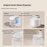 Distributeur d'eau pour animaux de compagnie à faible bruit, résistant aux éclaboussures, facile à nettoyer, avec capteur sans fil pour chats d'intérieur – Fournisseur direct usine