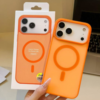Coque de téléphone antichoc magnétique de luxe en TPU+PC, MOQ 500, pour 13/14/15/16/17/18 Pro, couleurs contrastées, vente en gros usine