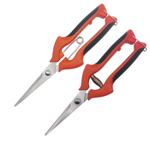 Chuyên nghiệp cấp công nghiệp mũi dài vườn cắt tỉa cắt thẳng lưỡi thép không gỉ với khóa an toàn tay pruner - Product Image 1