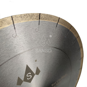 350mm Yüksek Frekanslı Kaynaklı Balık Kancası/J Şekilli Elmas Dairesel Testere Bıçağı Islak Kesim Diski Kayrak Fayanslar İçin Kullanılır Çatlama Yok OEM - Product Image 3