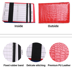 Alligator coloré Surface PU Cuir <span class=keywords><strong>Golf</strong></span> Scorecard Titulaire - Product Image 3