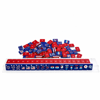 Jeu de Mahjong de luxe américain de style américain original, 160 tuiles, 1,42x0,98x0,43 pouces, tuiles en acrylique gravées double face, portables