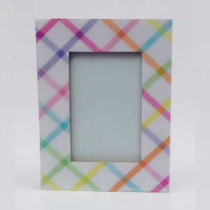 Atiqco Modern Durable Wooden Photo <b>Frame</b> Customized Shape Geometrical Digital <b>Prints</b> 4x6" 5x7" 6x8" Sizes Hand Painted Surface - Product Image 1