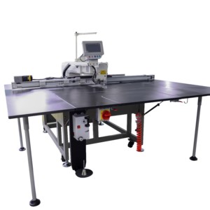 Machine à coudre industrielle à lit plat programmable avec rotation de tête à 360 degrés pour la tapisserie de sièges de voiture, informatisée - Product Image 2