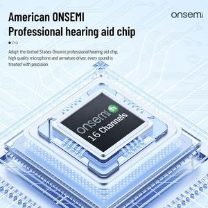 Único <span class=keywords><strong>Ear</strong></span> <span class=keywords><strong>Hearing</strong></span> Aids Amplificadores Auditivos para Idosos Recarregável com Cancelamento de Ruído Ouvir Ajuda Perda Auditiva Grave - Product Image 2