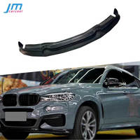 Kits de cuerpo de alerón de parachoques delantero de coche de fibra de carbono para BMW X6 F16 Sport 2014-2018 FRP cabeza labio barbilla extensión estilo de coche