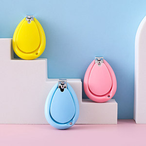 Ensemble de coupe-ongles pour bébé portable rose bleu jaune en plastique sûr pour nouveau-né et tout-petit - Product Image 2