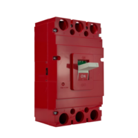 Disyuntor de caja moldeada termomagnética de línea de carga rojo OEM 1140V400M 690V 1000V 1140V 18kA 22kA 3 polos 400A para minería