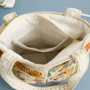 <b>Sweet</b> Cartoon Women's Hand-Woven Elephant Shoulder <b>Bag</b> with Fresh Crochet Zipper Design Other Crafts Product - Product Image 2