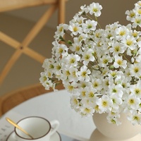 Bouquet de fleurs artificielles en soie style rustique, petites fleurs de Paulownia et de prunier, pour la décoration de la maison, de la cuisine, du salon et de la table à manger