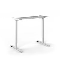 Cadre de bureau électrique à deux moteurs ergonomiques à chaud chargement maximum 80kgs sans cadre de Table assis-debout supérieur 2 étapes cadre solide pour la maison