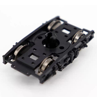 Ensemble de bogies pour modèles de trains HO avec jeu de roues en laiton nickelé, usiné CNC et traité par électroérosion à fil