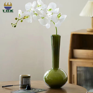Personalizzato avanzato stile europeo verde oliva da salotto tavolo <span class=keywords><strong>vaso</strong></span> di vetro fiore <span class=keywords><strong>per</strong></span> la decorazione della casa <span class=keywords><strong>vaso</strong></span> di cristallo - Product Image 4