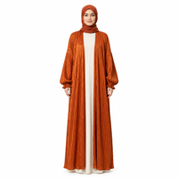 Abaya de Dubaï, robe islamique arabe turque, tissu léger et brillant, abaya ouverte modeste, vente en gros, kimono pour femmes musulmanes