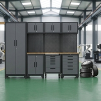 Chariot d'atelier mobile, armoire à outils, établi modulaire durable, acier laminé à froid, armoire de rangement en acier robuste