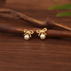 Pendientes de Moda con Perlas, Acero Inoxidable 316L, Baño de Oro PVD, Joyería Elegante para Mujer - Product Image 3