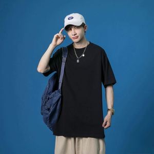 Custom Logo230gsm Oversized Printed T-shirt 100% Cotton Loose Sleeve Men's T-shirt - Product Image 1