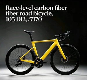 Bicicleta de <span class=keywords><strong>Carretera</strong></span> de Carbono T1000, Transmisión Electrónica 105 Di2/Ultegra/DuraAce, Frenos de Disco Hidráulicos, Bicicleta de Carreras de Carbono <span class=keywords><strong>Tubeless</strong></span> - Product Image 1