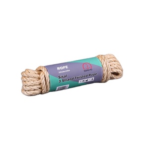 Cuerda de Sisal de 10 mm, 3 Hilos, Trenzada, 150 kg de Resistencia a la Rotura, 15 m de Longitud, 100% Natural, al Mejor <span class=keywords><strong>Precio</strong></span> - Product Image 1