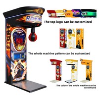 Machine de jeu d'arcade de boxe, mesure de force de frappe et de coup de pied, cible musicale Dragon, anti-stress, pour une personne, matériel