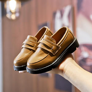 Кожаные однослойные Лоферы для мальчиков - Product Image 3