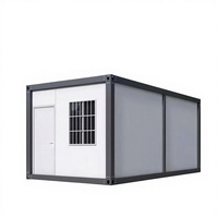 Bâtiments à structure en acier démontables à installation rapide, conteneurs pliables de 10, 20 et 40 pieds avec chambre et design respirant