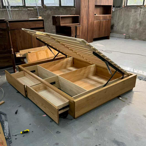 Branch Wood Products No Headboard Solid Oak Wood Drawer Box Body Storage <strong>Bed</strong> Modern and Simple Tatami Double <strong>Bed</strong> Customizable - Product Image 5