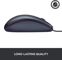 Pour Logitech B100 filaire optique USB souris Original pour la maison PC bureau jeux ordinateurs portables main droite LED étanche Stock disponible