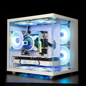 ALSEYE PC CASE MICRO ATX Case Tempered Glass Gaming Computer Case