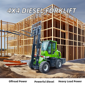 Nuevo 3ton 3.5ton 4ton 5ton 6ton <span class=keywords><strong>8ton</strong></span> 10ton Carretilla elevadora de combustión interna 4x4 4WD Tracción en las cuatro ruedas para terrenos difíciles - Product Image 2