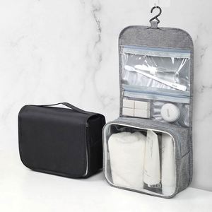 Nouvelle trousse de toilette de voyage 2025 pour la Fête des Pères, étanche en PVC et tissu Oxford, avec fermeture éclair et crochet de suspension - Product Image 5