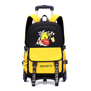 Hot Wholesale Boys Trolley Backpack Student School <b>Bag</b> With Wheels Detachable Waterproof Kids Causal Sports <b>Bag</b> Luggage Backpack - Product Image 6