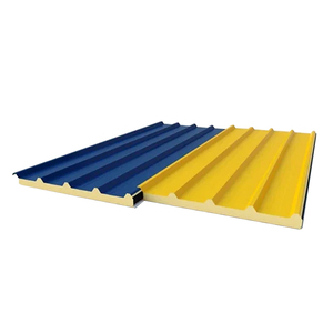 Thép mạ kẽm bánh sandwich tường mái nhà tiền chế nhà Pur/PU/PIR/PUF Polyurethane bọt cách nhiệt EPS/PIR lõi - Product Image 1