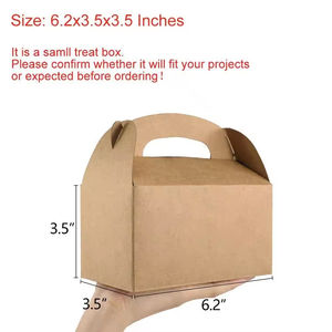 Caja de Papel Kraft Blanca Personalizada con Asa, Plegable, <span class=keywords><strong>para</strong></span> Comida <span class=keywords><strong>para</strong></span> Llevar, Pasteles, Panadería, Almuerzo, Regalos, OEM - Product Image 3