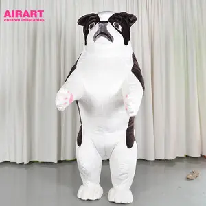 Çin dev şişme peluş kürk bulldog kostüm oyunu veya reklam z08