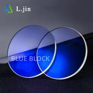 Vente en gros Lentes Opticos 1.56 1.60 Blue Cut Block Light Resin SHMC EMI Lentilles de lunettes ophtalmiques pour lunettes