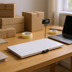 Balance numérique pour expédition 660 lb Précision 0,1 lb Affichage LCD Fonction de maintien de la valeur Affichage AC Alimentation CA Acier inoxydable Balance à bagages - Product Image 2